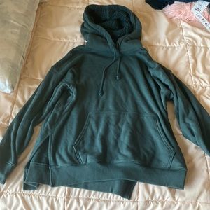 Green hoodie